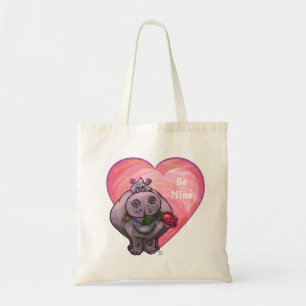 Bolsa Tote Dia de os namorados Hippopotamus
