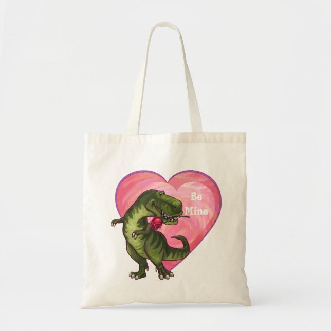 Bolsa Tote Dia de os namorados Tyrannosaurus (Frente)
