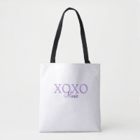 Dia de os namorados Xoxo adicione nome pastel roxo