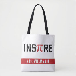 Bolsa Tote Dia de Pi InsPire Personalizado | Presentes de Mat