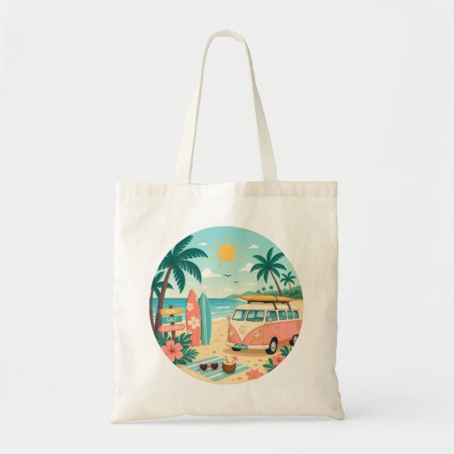 Bolsa Tote Dia de praia (Frente)