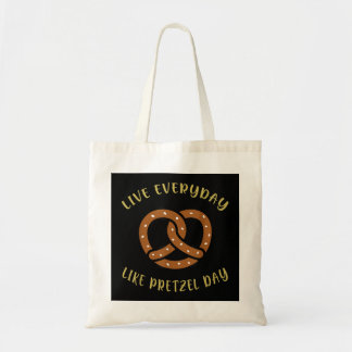 Bolsa Tote Dia de Pretzel Engraçado
