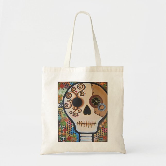 Bolsa Tote Dia de "Samuel" do crânio inoperante (Frente)