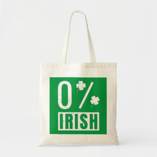 Bolsa Tote Dia de São Patrício 0% Irish Four Leaf Clover