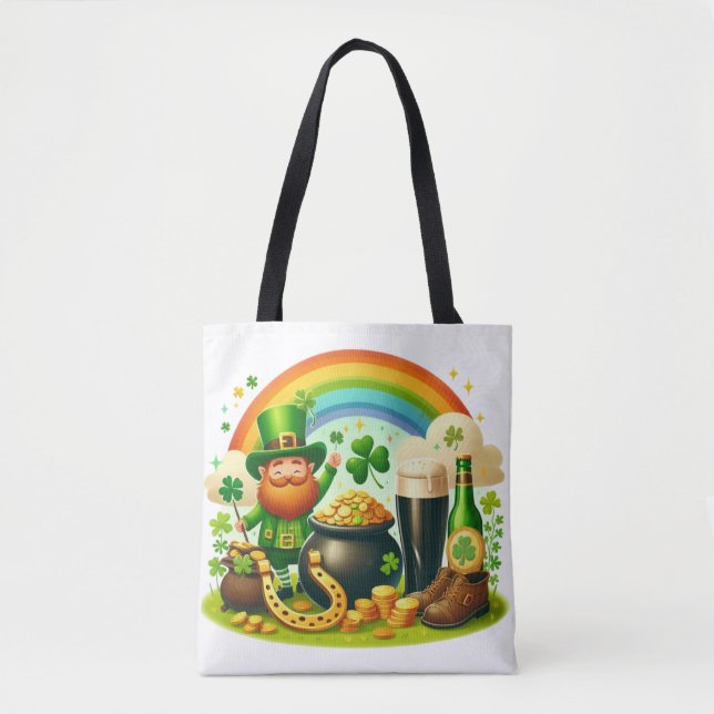 Bolsa Tote Dia de São Patrício, bonitinho (Frente)
