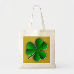 Bolsa Tote Dia de São Patrício Shamrock Orçamento Tote Bag
