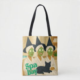 Bolsa Tote Dia de Spa das Bruxas Humor Divertido