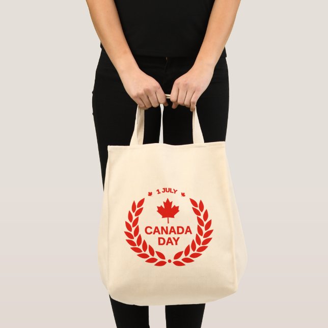 Bolsa Tote Dia do Canadá, Wreath Toth Bag #2 (Frente (produto))