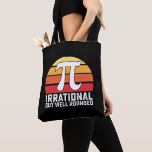 Bolsa Tote Dia do Pi Irracional Mas Bem Arredondado Matemátic