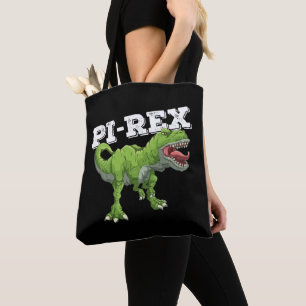 Bolsa Tote Dia do Pi Rex Dinossauro Matemática