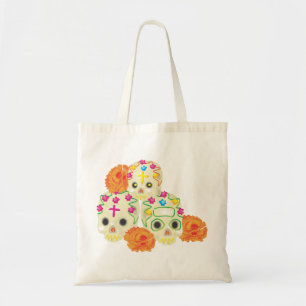 Bolsa Tote Dia dos crânios e dos cravos-de-defunto