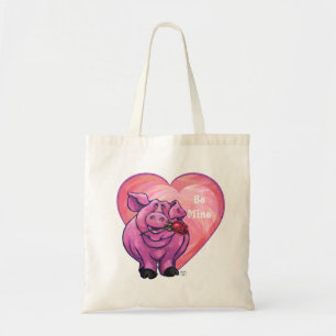 Bolsa Tote Dia dos namorados do porco