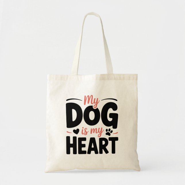 Bolsa Tote Dia dos Namorados Mãe de Cachorro (Frente)