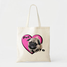 Bolsa Tote Dia dos Namorados Pug