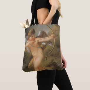 Bolsa Tote Dia dos Namorados Vintage, Cupido com Arco e Flech