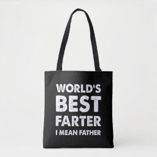 Bolsa Tote Dia dos Pais Retro Pai Melhor Passador de Gases Qu