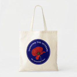 Bolsa Tote Dia dos Veteranos | Armadilha | Lembrança | Poppy