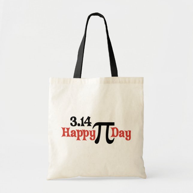 Bolsa Tote Dia feliz 3,14 do Pi - 14 de março (Frente)
