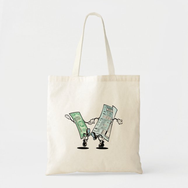 Bolsa Tote dia fiscal feliz (Frente)