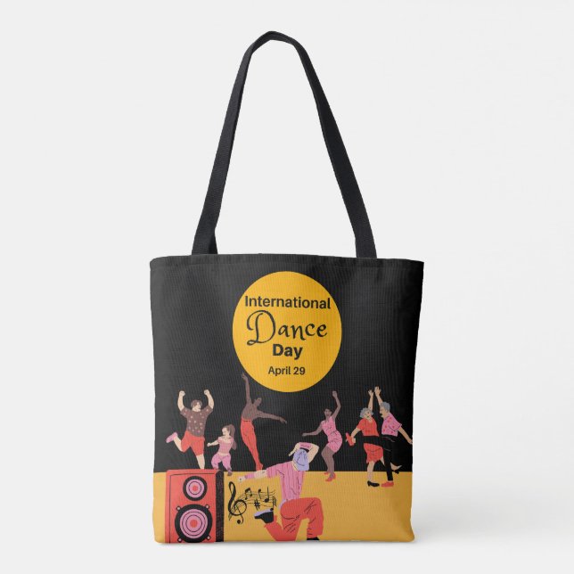 Bolsa Tote Dia Internacional da Dança | Dia Mundial da Dança (Verso)
