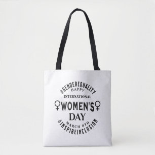 Bolsa Tote Dia Internacional da Mulher Igualdade 8 de Março