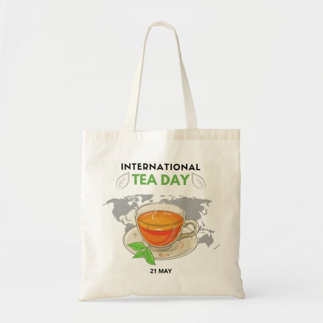 Bolsa Tote Dia Internacional do Chá (Frente)