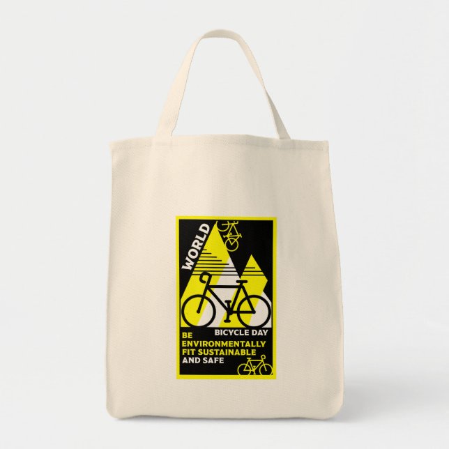 Bolsa Tote Dia Mundial da Bicicleta (Frente)