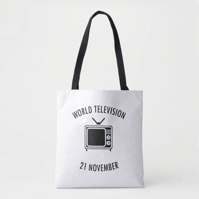 Bolsa Tote dia mundial da televisão (Frente)