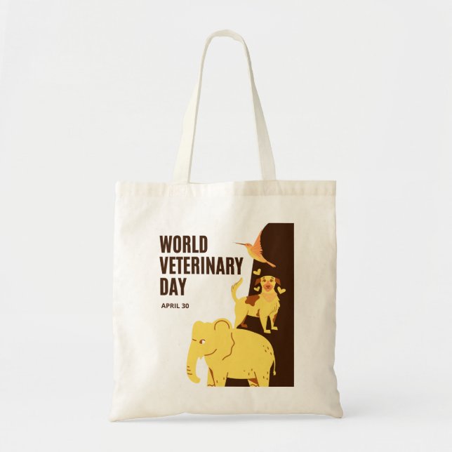 Bolsa Tote Dia Mundial da Veterinária (Frente)
