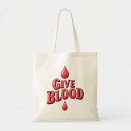 Bolsa Tote Dia Mundial do Dador de Sangue - Dar texto ao Sang