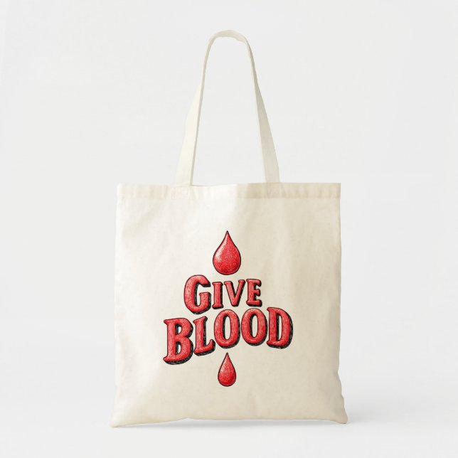 Bolsa Tote Dia Mundial do Dador de Sangue - Dar texto ao Sang (Frente)