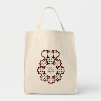 Bolsa Tote diagrama da construção