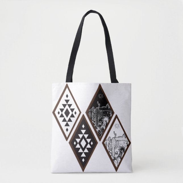 Bolsa Tote Diamante do Deserto do Sudoeste (Frente)