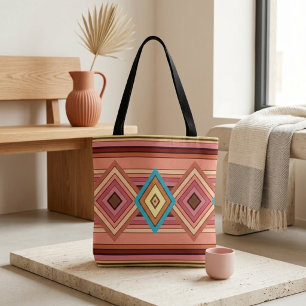 Bolsa Tote Diamante Multicolor Suave e Listra
