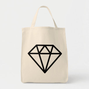 Bolsa Tote Diamante Simples - Preto