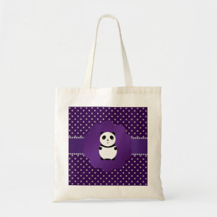 Bolsa Tote Diamantes bonitos do roxo da panda