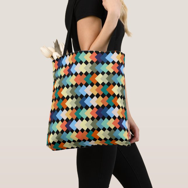 Bolsa Tote Diamantes de cor clara (Close Up)