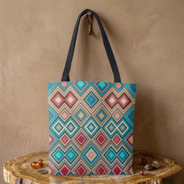 Bolsa Tote Diamantes Geométricos (Criador carregado)