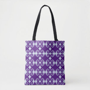 Bolsa Tote Diamond Curl Pattern