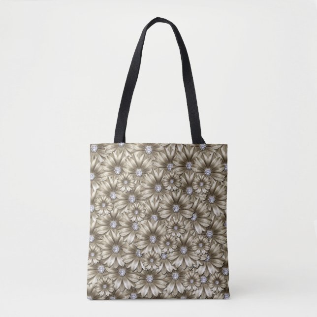Bolsa Tote Diamond Flowers (Frente)