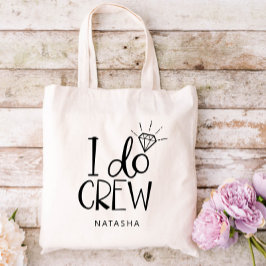 Bolsa Tote Diamond I Do Crew Weds - Adicione Seu Nome