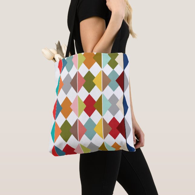Bolsa Tote Diamond Quilt (Close Up)