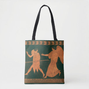 Bolsa Tote Diana e um anjo, mitologia romana de Vintage