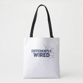 Bolsa Tote Differently Wired – Autism Awareness Month Blue 