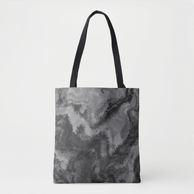 Bolsa Tote Difusão de Cinza abstrato (Frente)