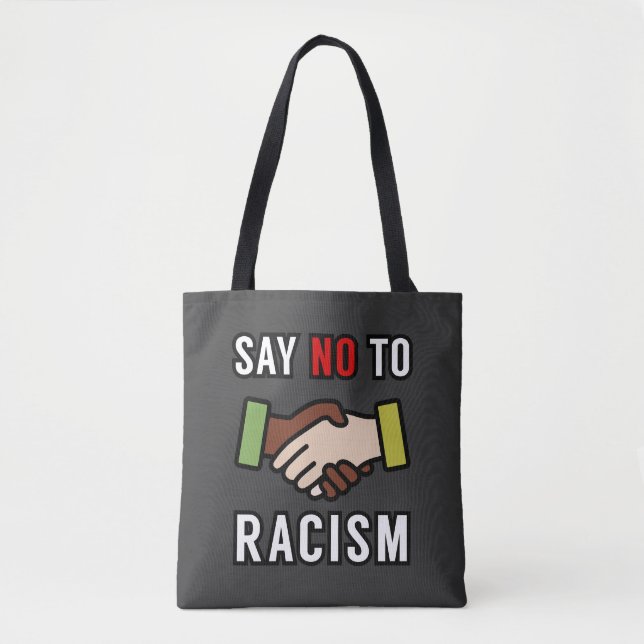 Bolsa Tote Diga Não Ao Racismo (Frente)