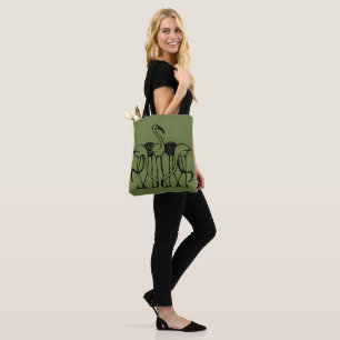 Bolsa Tote Dijsselhof - Cinco Flamingos, belas artes,