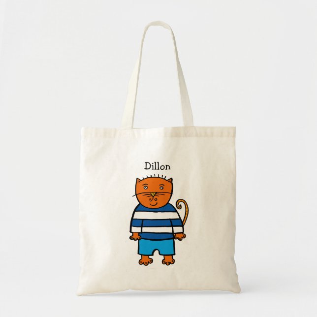 Bolsa Tote Dillon o Gato Personalizado (Frente)