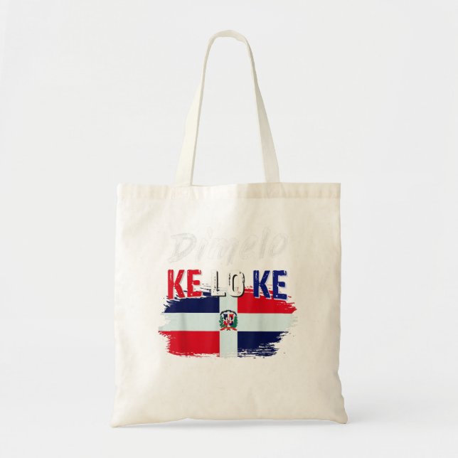 Bolsa Tote Dimelo Ke Lo Ke República Dominicana Bandeira 711 (Frente)