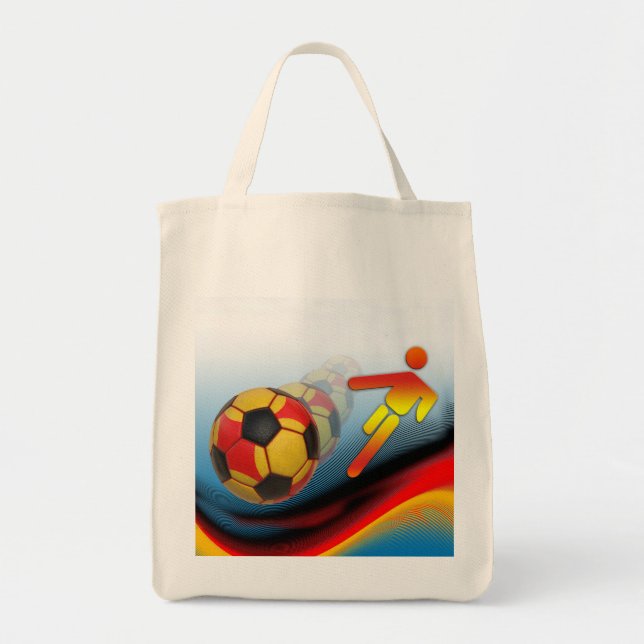 Bolsa Tote Dinâmica de Futebol e Futebol (Frente)